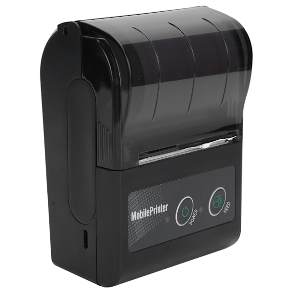 Bluetooth termisk kvittoskrivare Bärbar Ticket Pass Bill Mini Label Machine 100‑240VUS Plugg
