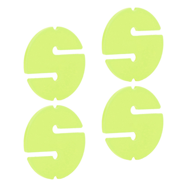 4 STC Cave Diving Line Circle Marker ABS Scuba Safety Rope Line Rund Markering til undervandsfluorescerende gul