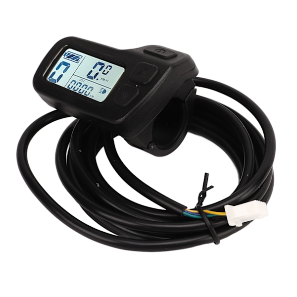 Elektrisk cykel LCD-display 24V 36V 48V Universal SM-stik Hastighedskontrolmåler til elektrisk cykel