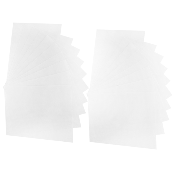 20 st Krympfilm Semitransparent frostad värmekrympbar handmålad gör-det-själv-ark 0,2 mm 2029#