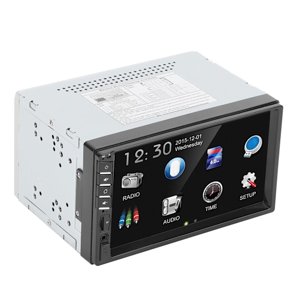 2Din auton MP5-soitin 7 tuuman kosketusnäyttö HD FM-radio Stereokaiutin Bluetooth handsfree