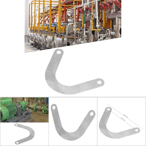 5 st Ventilplatta U Form Metall Luftkompressor Tillbehör 59mm Bred