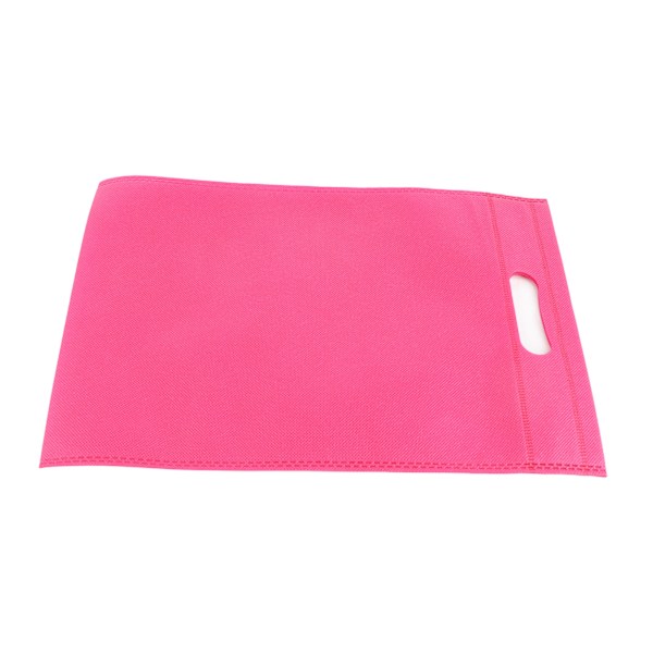 50 kpl Leikatut Ei-kudotut Pussit Ympäristöystävälliset Kangaskassit Litteällä Suulla Ei-kudotut Kangasvaatteet Pussit Rose Red 25x35cm/9.8x13.8in