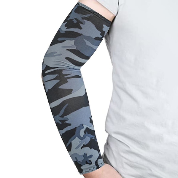 2 par kylarmshylsor för män och kvinnor, Uv-skyddande Upf 50 Light gray camouflage
