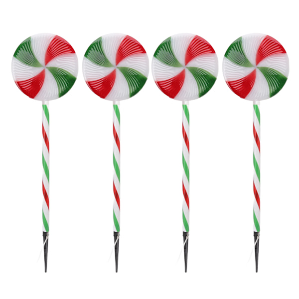 Sol-Lollipop Lys IP65 Vanntett 8 Moduser 1 for 4 Dekorativ LED-Julelys for Hage Gangsti Plass
