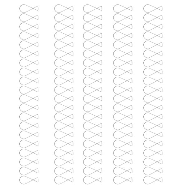 100 st hängkrok galvaniserat stål automatiska studsklämmor Dekorativa takspännen