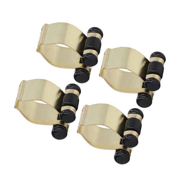 4 st Billiardskö-klämmor Väggfäste Metalljärn Billiardstickhållare Rack för Billiardskö Fiske Spö Guld