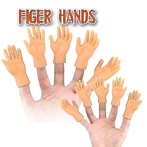 Pienet kädet 2/10 kpl Pikkusormenukkeja Minipieni sormikädet vasemmalla ja oikealla kädellä 10Pcs