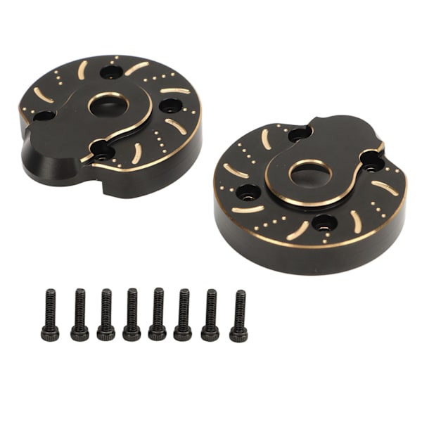 2st Yttre Portal Drive Hus RC Mässing Heavy Weight Täckplåt för Axial Capra SCX10 III AR45P 1/10 Fram Bakaxel