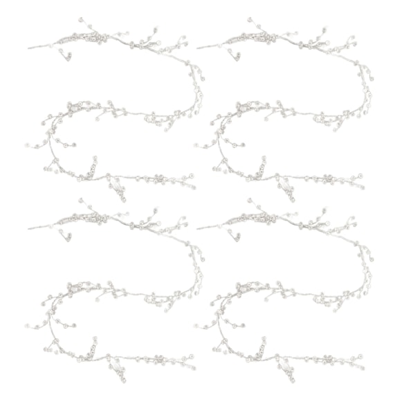 4st kristallpärlgarland 49,2 tum Längd Transparent Romantisk Elegant Kristallgirland för festbröllopssemester