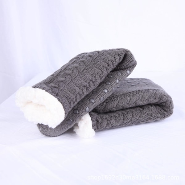 3 par lyse kaffefarve varme sokker skridsikre fortykkede fløjlssokker sovesokker tæppe gulvsokker