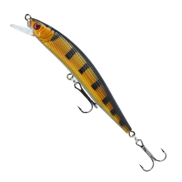 5 stk. plastiksimulering Minnow Long Shot lokkemad med diskantkrog fiskegrej 10#
