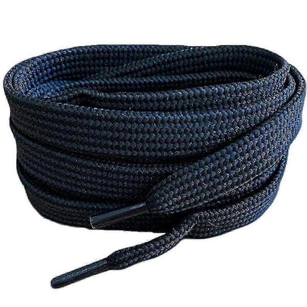 Flade snørebånd, polyesterfiber, slidstærke, flere farver, flere længder, til sneakers, passer til drenge piger mænd kvinder, 2 par