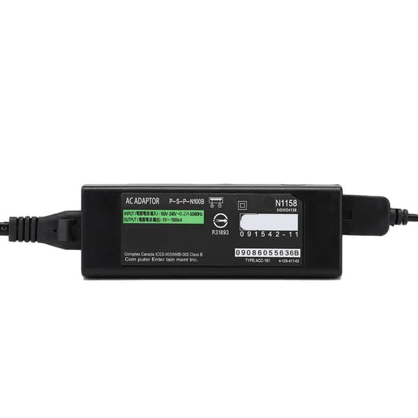 Bærbar for PSP GO Strømadapter Hurtiglading DC 5V/1500mA Lader 50/60Hz (EU 100-240V)