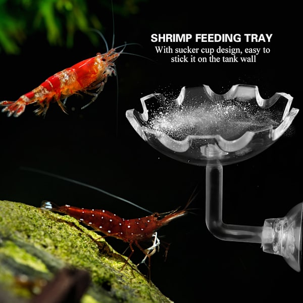 Akryl Akvarium Rejer Madskål Skål Bakke Vand Mad Skål Foder Skål