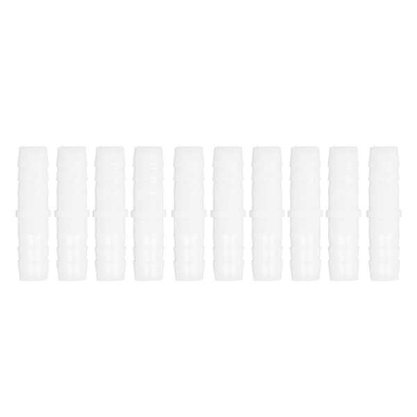 10 stk plastslange med hulling montering sæt med lige hullinger samlinger Mender koblingsadapter 12-12 mm