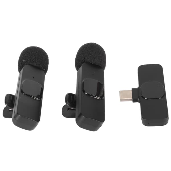 【NX】Trådløs Lavalier Reversmikrofon 1 til 2 Støjreducerende Type C Interface Mini Trådløs Clip-On Mikrofon til Interview