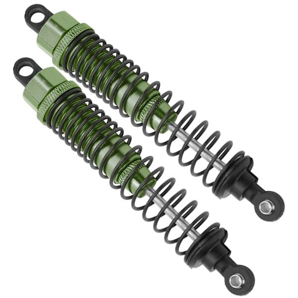 2 stk 108mm RC metallstøtdempere for TRAXXAS SLASH 2WD RC bil oppgraderingsdeler Grønn