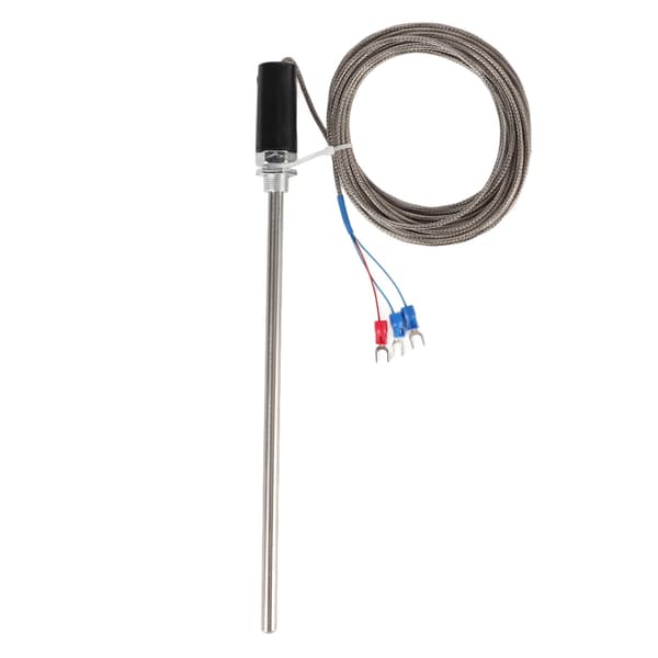 M12 Probe Termoelement PT100 Temperaturfølerprobe i rustfritt stål 200mm 0-400°C5m