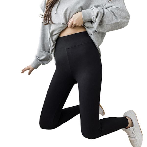 Kashavillaiset korkeavyötäröiset legginsit, XL, musta