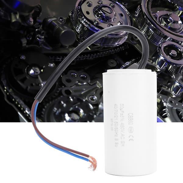 CBB60 motorstartkondensator 450V 50uF Microfarad kondensatorkabel