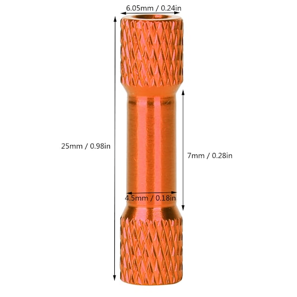 10 stk Standoff M3x25mm anodiseret aluminiumslegering indre gevind søjle afbalanceret afstand for QuadcopterOrange