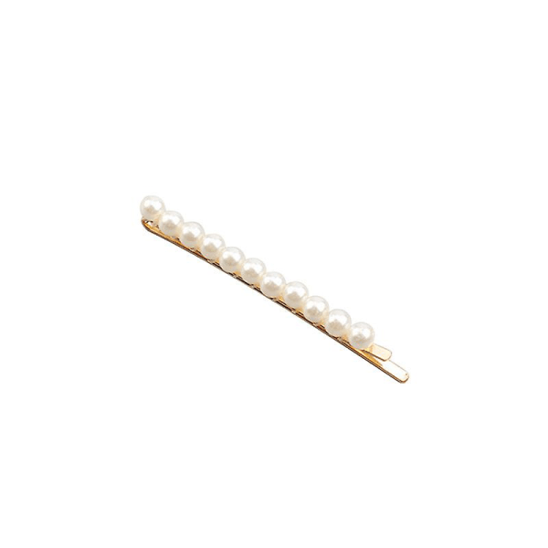 perle trim hårklemme Small 11 Pearls - Gold Clip