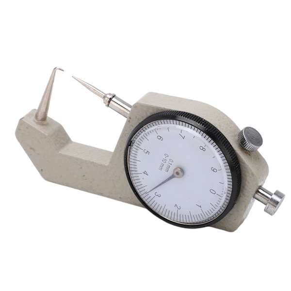 Tjockleksmätare Bärbar Clear Scale Pointer Display Slitstark Tjockleksmikrometer för mätning Böjd spets 0-10 mm