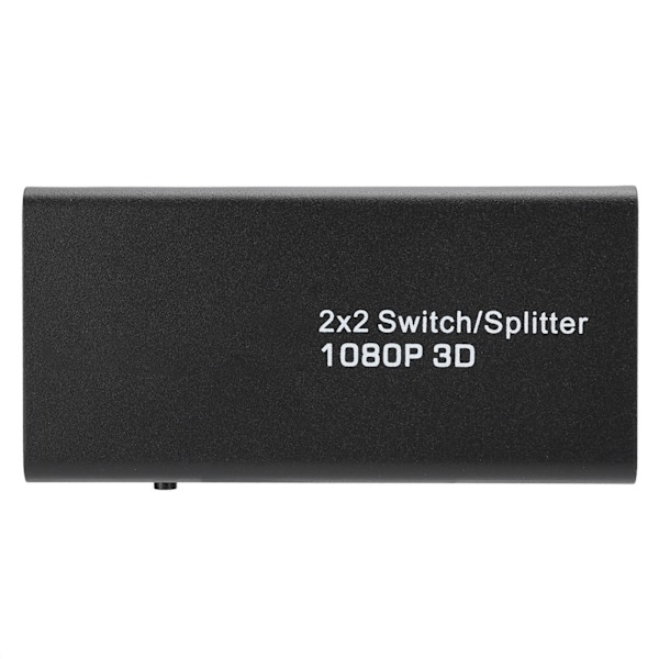 2 x 2 HDMI Distributor Understøtter 1080P Computer Spillemaskine til Visning af Billede Output 100‑240VEU