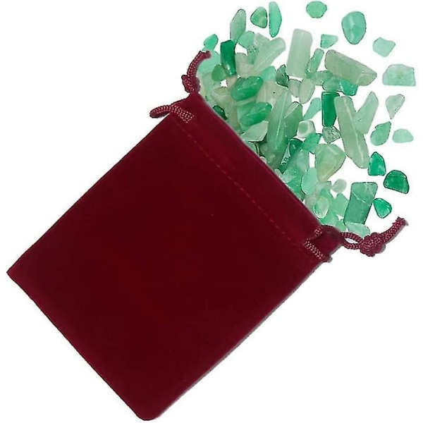 Mini Velvet Gavepose Med Snøre.20stk Red Velvet Cloth Smykkeposer