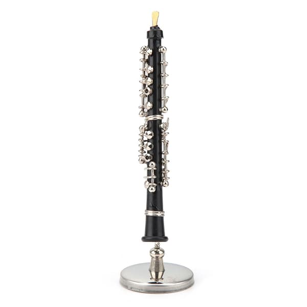 Mini Oboe Modell Musikinstrument Ornament Dekorasjon Display Presenter