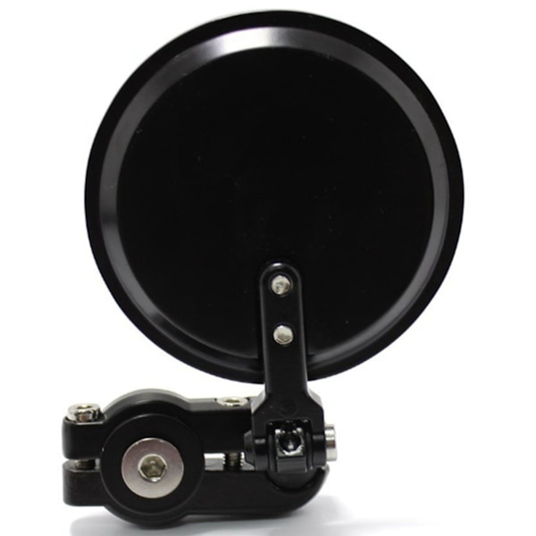 2 st MC-backspegel Runda Vikbara Styrändespegel Sidospegel Svart för 7/8 tum Yttre Diameter Styre