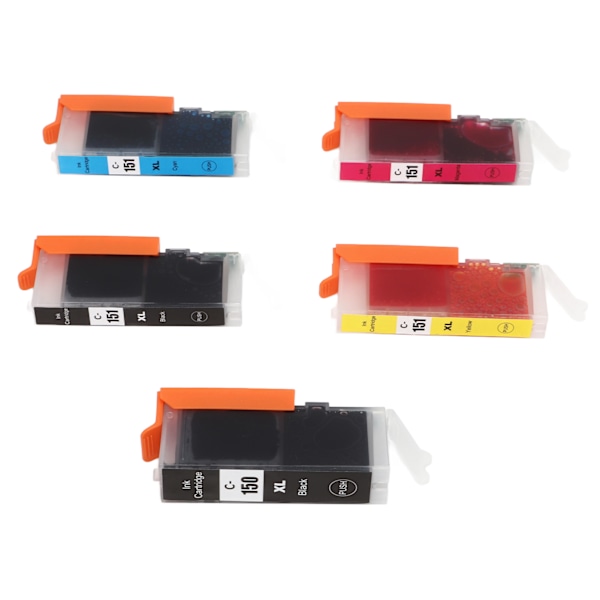 Bläckpatronset 150 151 bläckpatron med jämn utgång för PIXMA MG5410 MG5510 MG5610 MG6310 BK C M Y