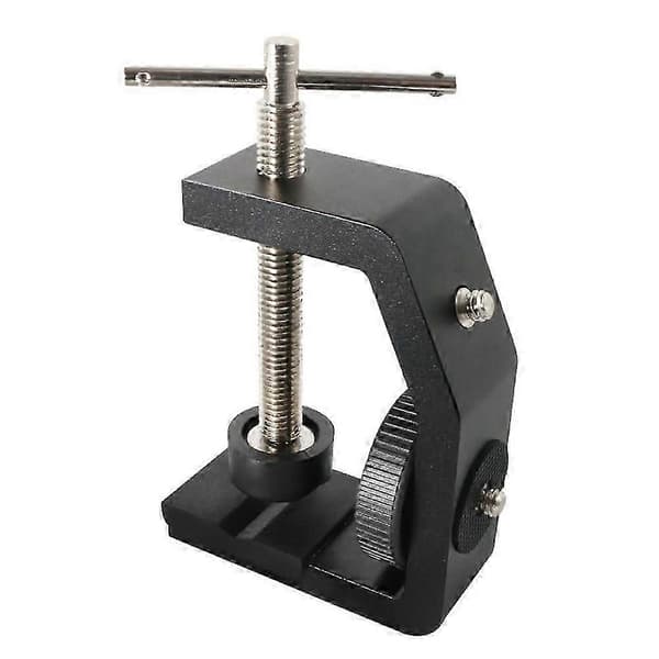 Universell 1/4" flervinkel C-formad klämbordsskärmfästeadapter Black