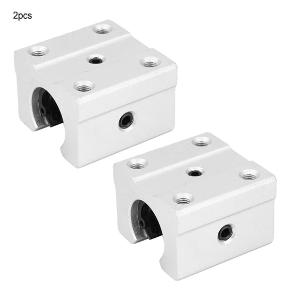 2 STK Åpen Type Lineær Bevegelseslager Glideblokk Aluminiumslegering Lagerblokk