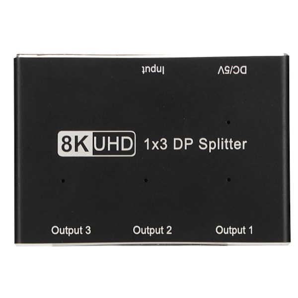 1x3 DisplayPort Splitter Triple MST SST Hub DP 1.4 Splitter for iOS System for Windows System for Android System