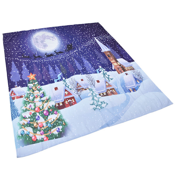 Julgardiner Klassisk Design Tryck Xmas Traditionell Vintersäsong Tema Fönstergardiner för sovrum Vardagsrum150x166cm Jul 12
