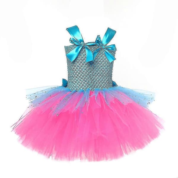 Piger Anime Trolls Prinsessekjole Bobby Cosplay Performance Kostumer S