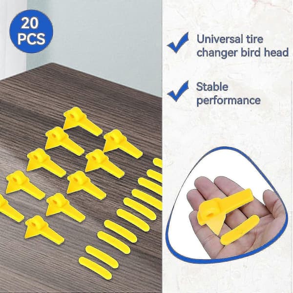 Tire Demount Head, 20 Pcs Tire Changer Mount Plastic Insert Tire Machine Protector Rim Horn Edge Guard Compatible with Duck Head H324
