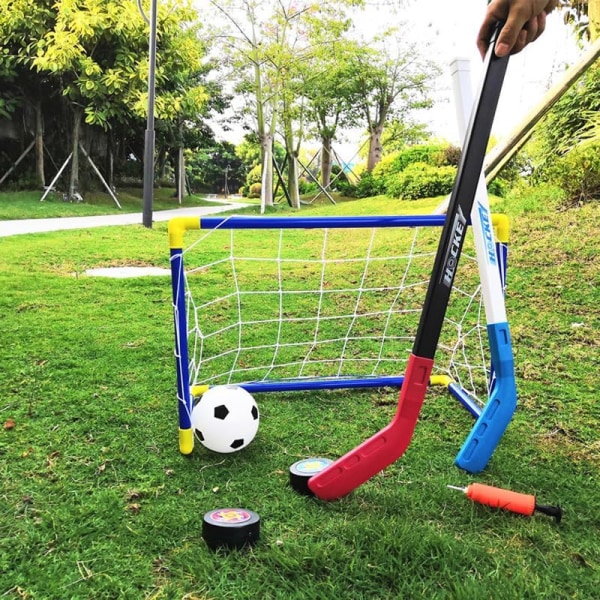 Mini fodbold og net med pumpe sammenfoldelige små fodboldmål