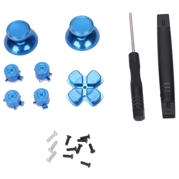 【NX】Controllerknap Joystick-nøgle ABXY-knapper i aluminiumslegering til Playstation5 ControllerBlå