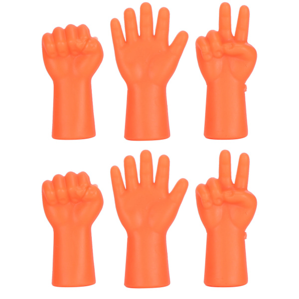 6 Styck Nålskydd Halkfri tröja Pin Protector Stickning Förhindra att nålar tappar Tillbehör (orange)