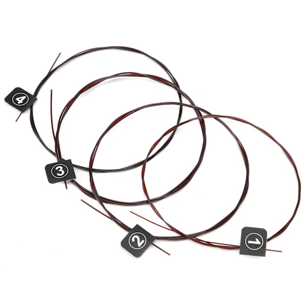 4 stk. fluorcarbon strenge til guitar eller ukulele Universal StringsTX-3