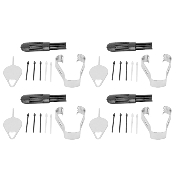 4 Set Ersättningsspetsar för Samsung Stylus Penna Svart Grå Pennspetsar Ersättning för Samsung Galaxy Tab S8 för Tab S8 Plus