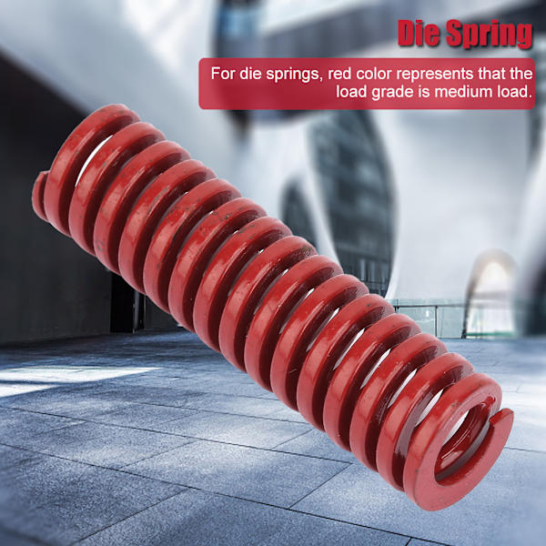 2 stk OD 10 mm ID 5 mm Høj præcision Stål Rød Medium Load Form Fjeder (TM10*40mm)