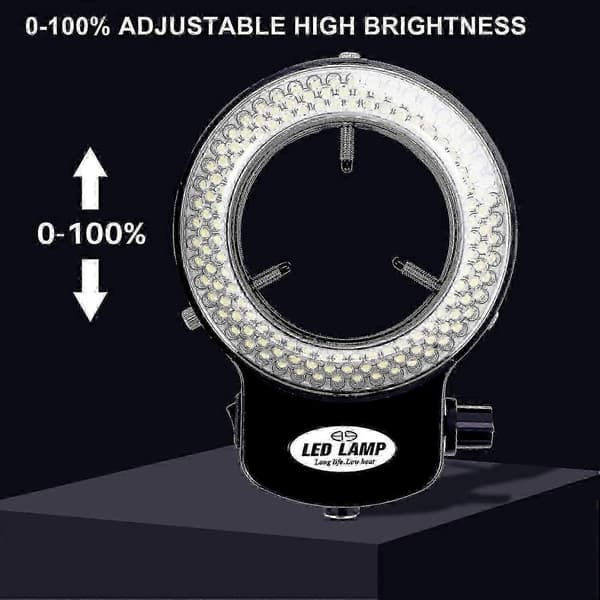 144 LED-ringlys for miniskop Ringlys 0 - 100 % justerbart lys for miniskopringlys S202412301