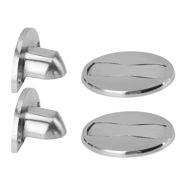 2 stk gulv dørstoppere sinklegering Rustfri sterk magnet Enkel magnetisk dørstopp for soverom baderom 3 til 20 mm mellomrom