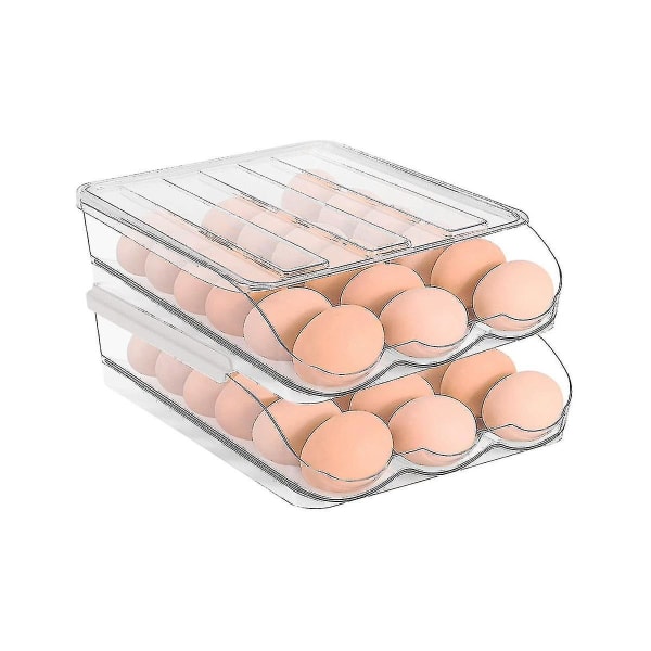2-lags eggstativ Kjøleskap Eggorganisering, rampet automatisk rullende eggorganisering