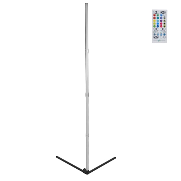 LED hörngolvlampa Fjärrkontroll RGB färgskiftande omgivningsbelysning med Bluetooth APP-kontroll för vardagsrummet, sovrum, US 100‑240V