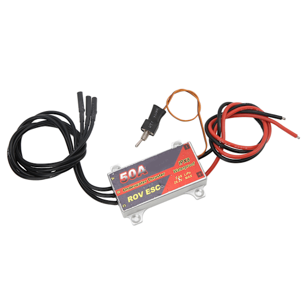 50A RC Borstlös ESC 2‑6S IPX8 Vattentät Elektronisk Hastighetsregulator med Växlare för RC Undervattenpropeller
